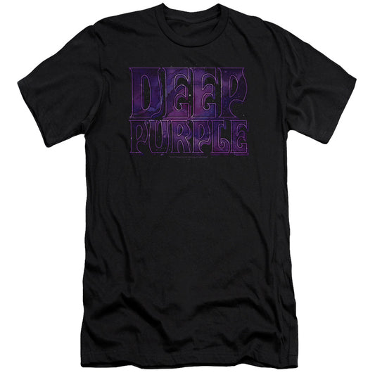 Deep Purple Spacey Slim Fit Mens T Shirt Black