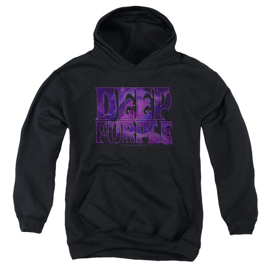 Deep Purple Spacey Kids Youth Hoodie Black