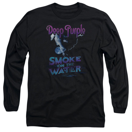 Deep Purple Smokey Water Mens Long Sleeve Shirt Black