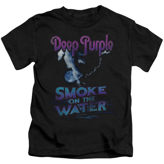 Deep Purple Smokey Water Juvenile Kids Youth T Shirt Black