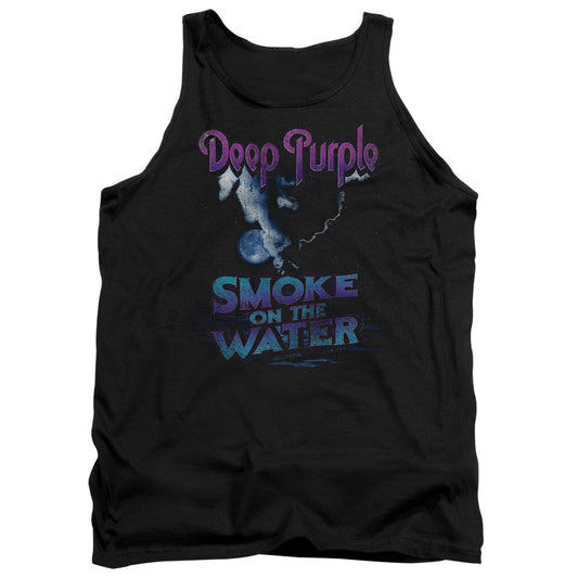 Deep Purple Smokey Water Mens Tank Top Shirt Black