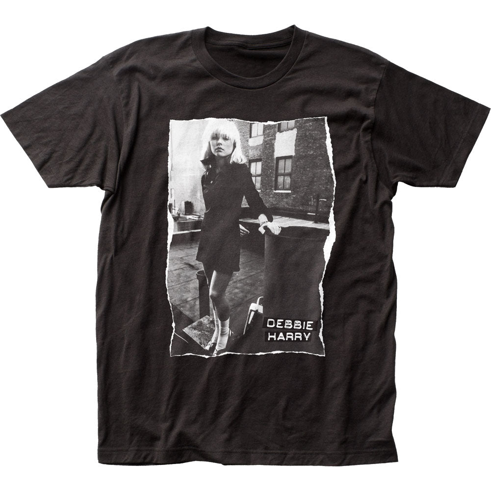 Blondie Debbie Harry Rooftop Mens T Shirt Black