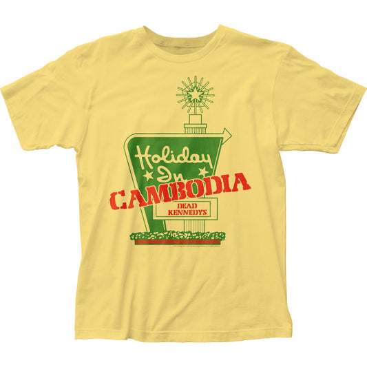 Dead Kennedys Holiday In Cambodia Mens T Shirt Yellow