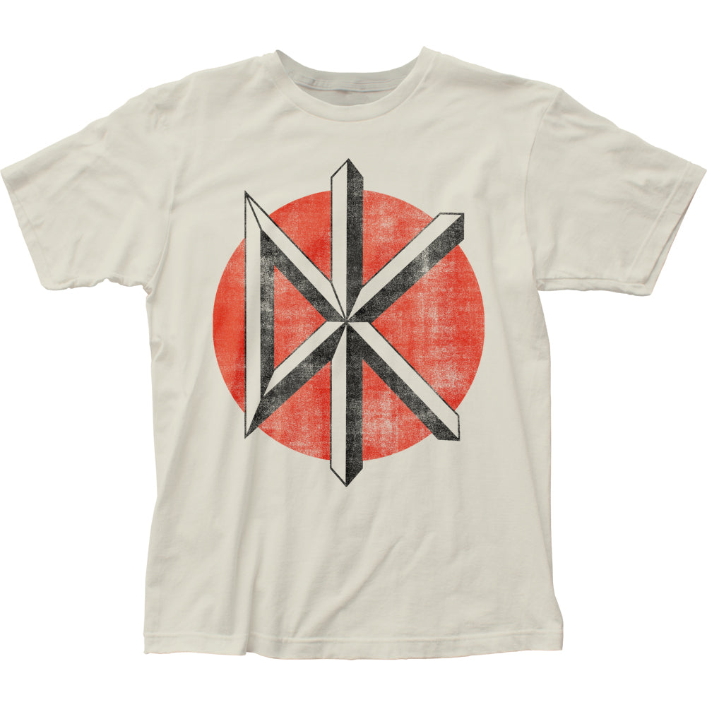 Dead Kennedys Distressed Logo Mens T Shirt Vintage White