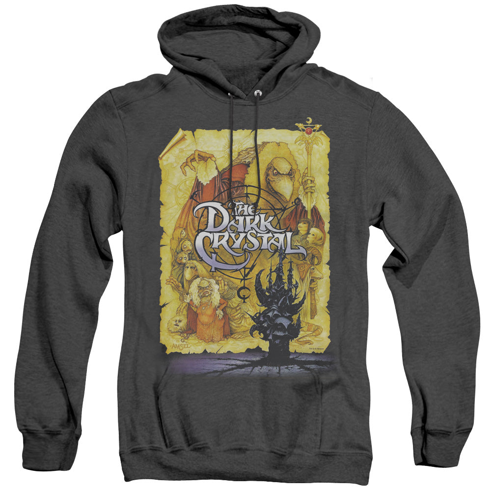 Dark Crystal Poster Mens Heather Hoodie Black Officially Licensed