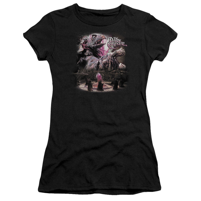 The Dark Crystal Power Mad Junior Sheer Cap Sleeve Womens T Shirt Black
