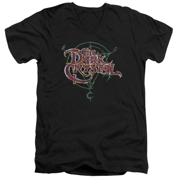 The Dark Crystal Symbol Logo Mens Slim Fit V-Neck T Shirt Black