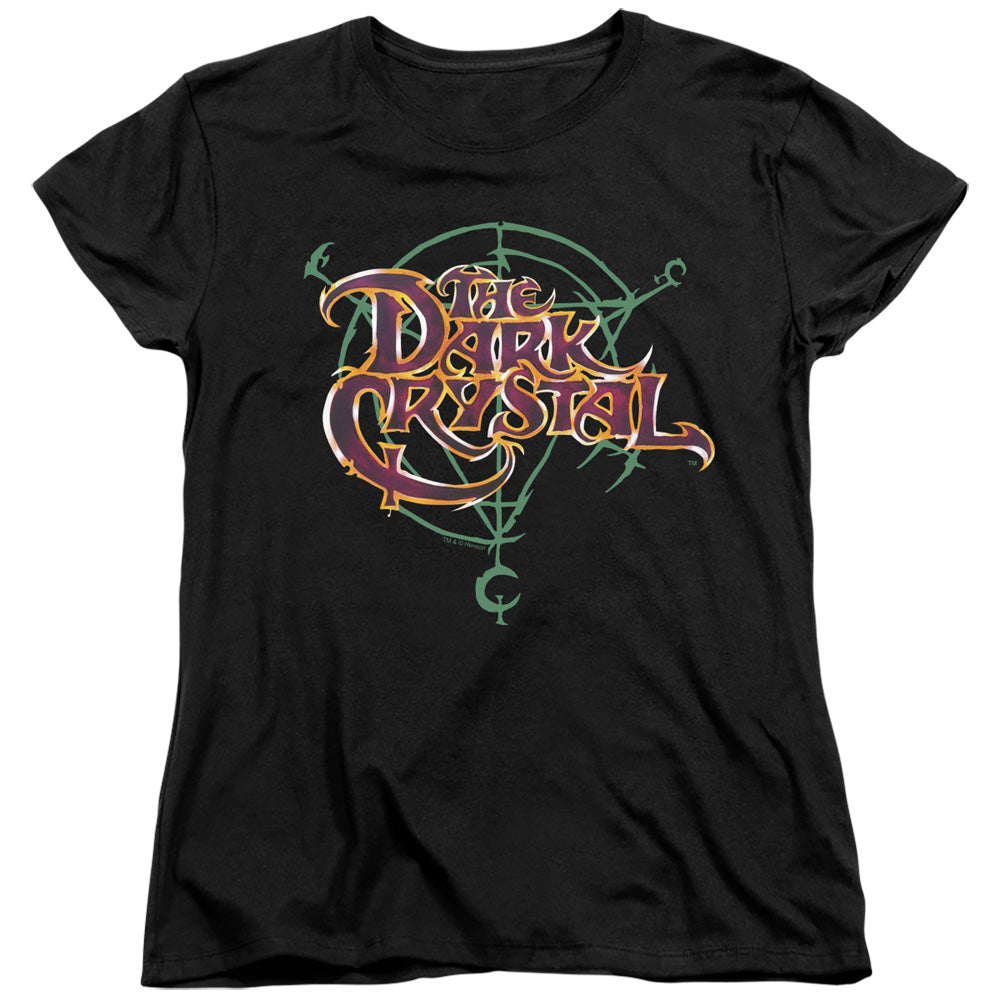 Dark Crystal Symbol Logo Womens T Shirt Black Officially Licensed