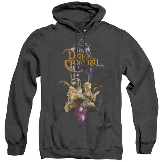 Dark Crystal Crystal Quest Heather Mens Hoodie Black Officially Licensed