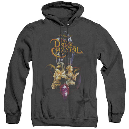 Dark Crystal Crystal Quest Mens Heather Hoodie Black Officially Licensed