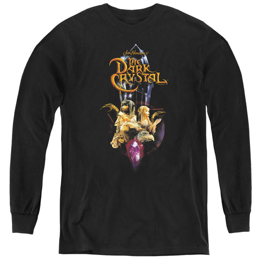 The Dark Crystal Crystal Quest Long Sleeve Kids Youth T Shirt Black