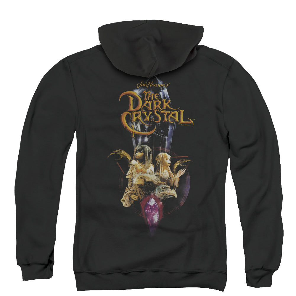 The Dark Crystal Crystal Quest Back Print Zipper Mens Hoodie Black