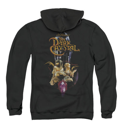 The Dark Crystal Crystal Quest Back Print Zipper Mens Hoodie Black