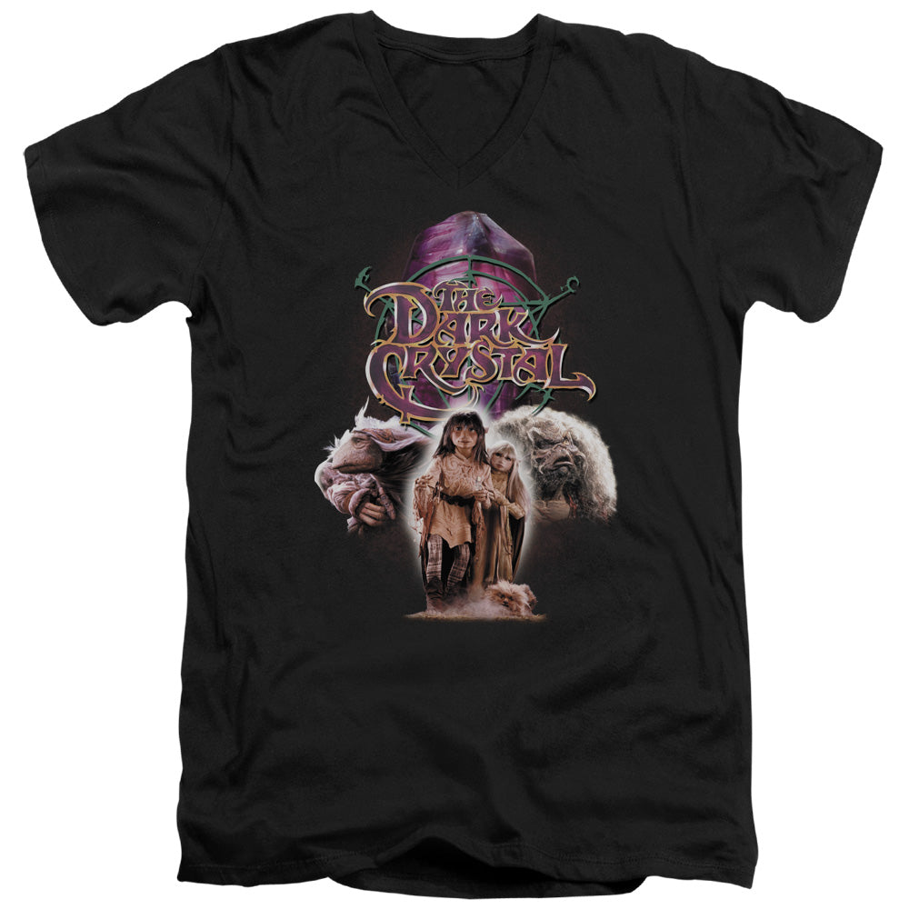 The Dark Crystal The Good Guys Mens Slim Fit V-Neck T Shirt Black