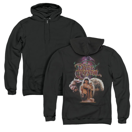 The Dark Crystal The Good Guys Back Print Zipper Mens Hoodie Black