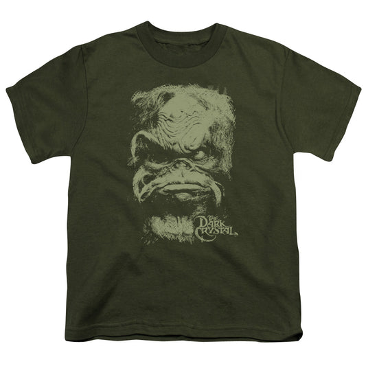 The Dark Crystal Aughra Kids Youth T Shirt Military Green