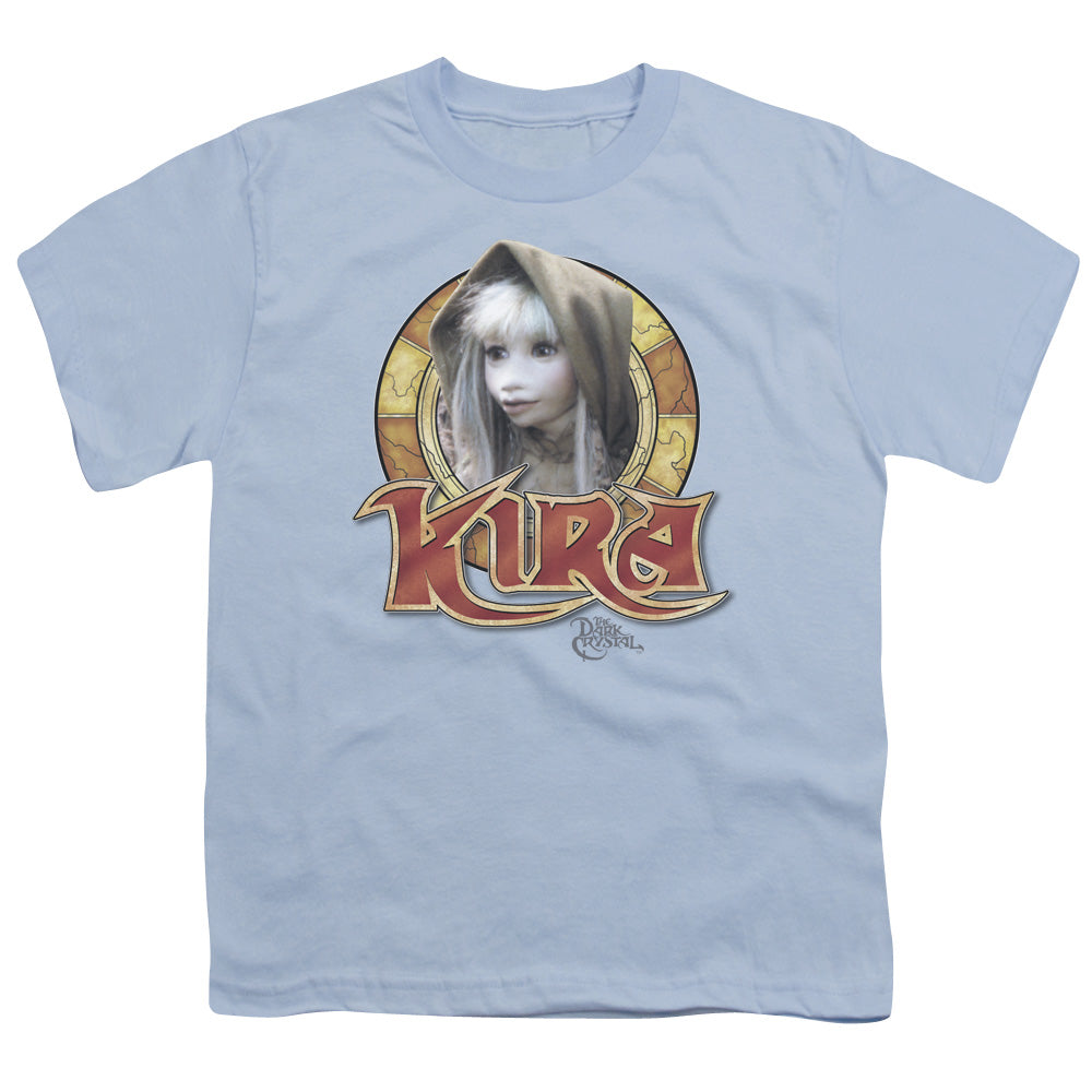 The Dark Crystal Kira Circle Kids Youth T Shirt Light Blue