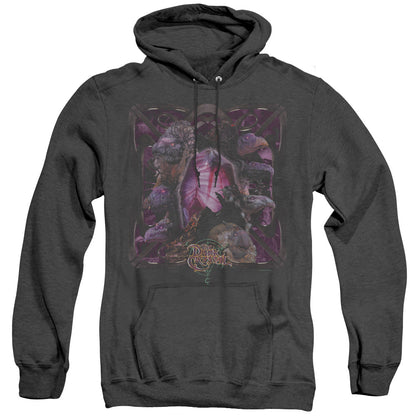 Dark Crystal Lust For Power Mens Heather Hoodie Black Officially Licensed