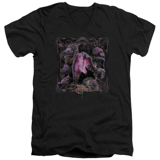 The Dark Crystal Lust For Power Mens Slim Fit V-Neck T Shirt Black