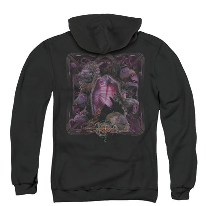 The Dark Crystal Lust For Power Back Print Zipper Mens Hoodie Black