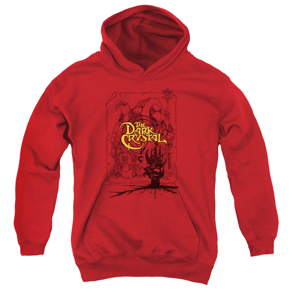 The Dark Crystal Poster Lines Kids Youth Hoodie Red