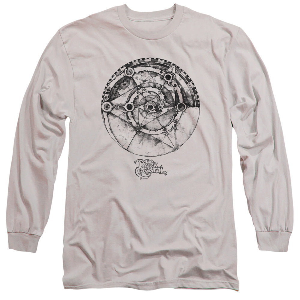 The Dark Crystal Fountain Of Destruction Mens Long Sleeve Shirt Silver