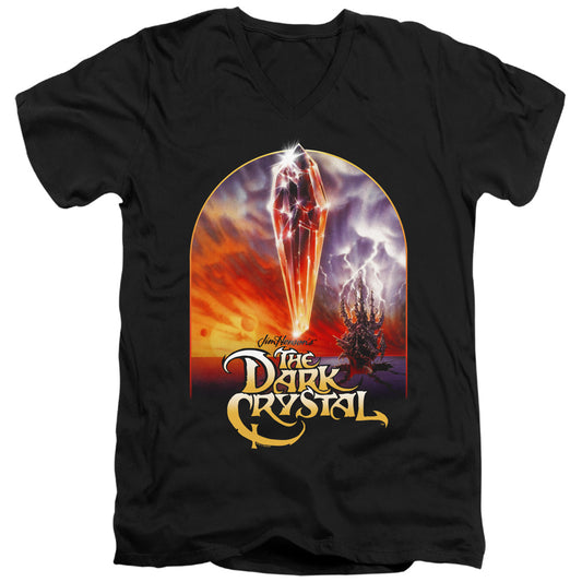 The Dark Crystal Crystal Poster Mens Slim Fit V-Neck T Shirt Black