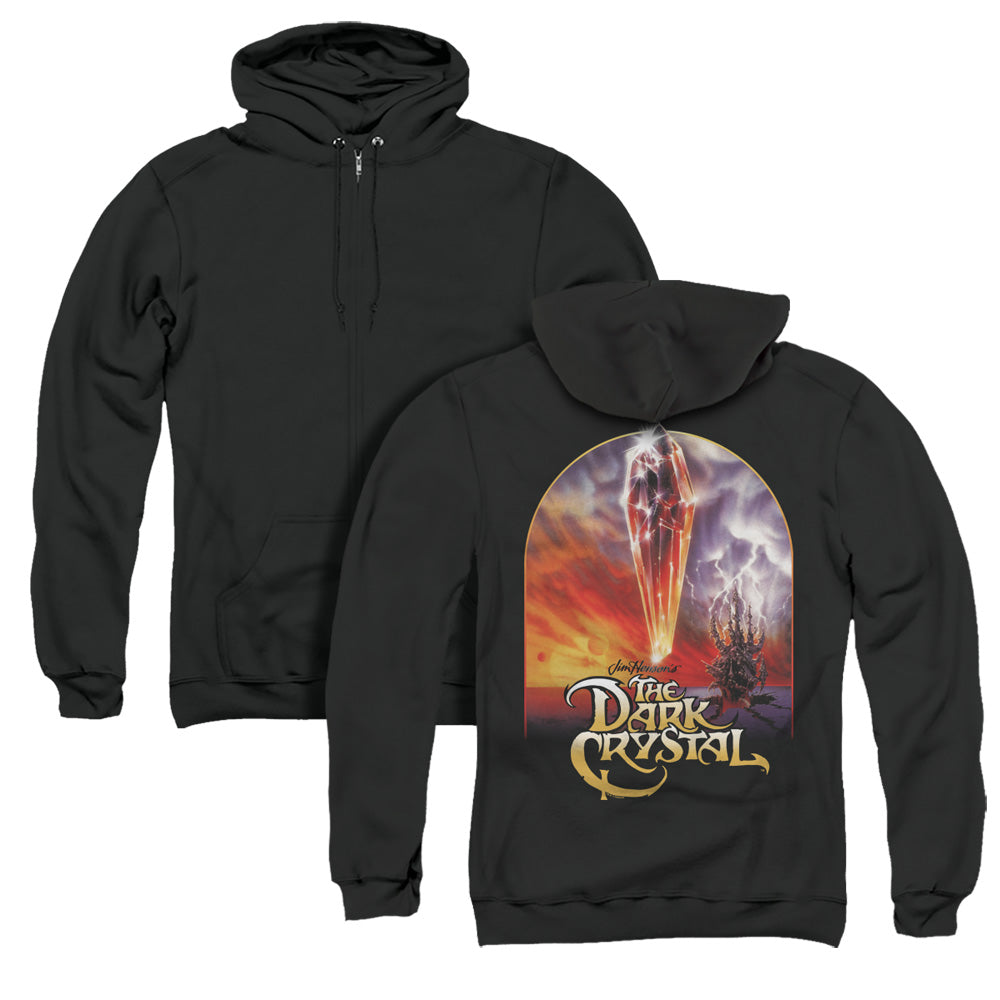 The Dark Crystal Crystal Poster Back Print Zipper Mens Hoodie Black