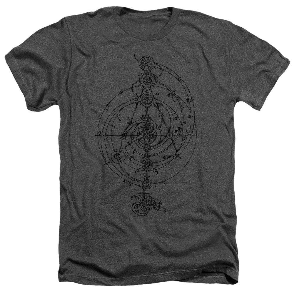 The Dark Crystal Dream Spiral Heather Mens T Shirt Charcoal