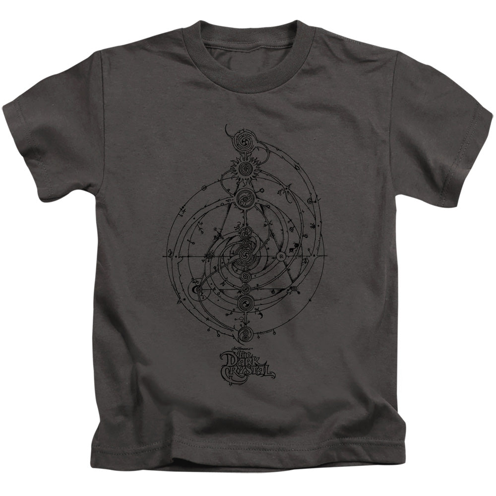 The Dark Crystal Dream Spiral Juvenile Kids Youth T Shirt Charcoal