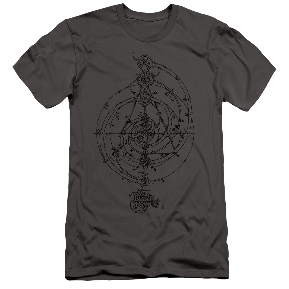 The Dark Crystal Dream Spiral Slim Fit Mens T Shirt Charcoal