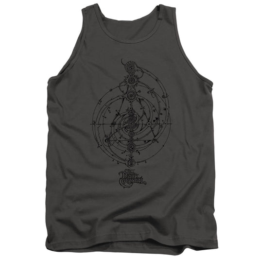 The Dark Crystal Dream Spiral Mens Tank Top Shirt Charcoal