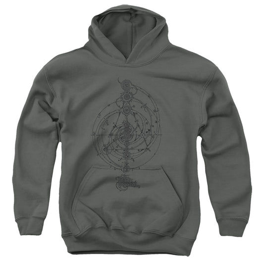 Dark Crystal Dream Spiral Kids Youth Hoodie Charcoal Officially Licensed