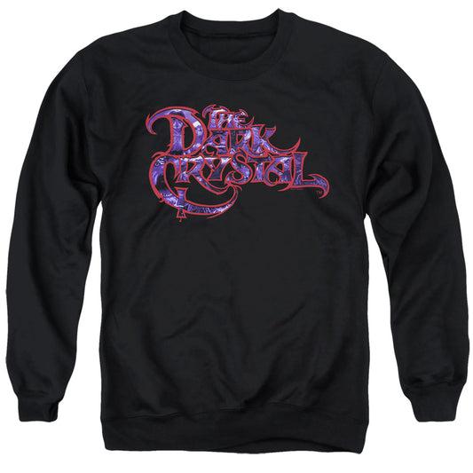 The Dark Crystal Collage Logo Mens Crewneck Sweatshirt Black