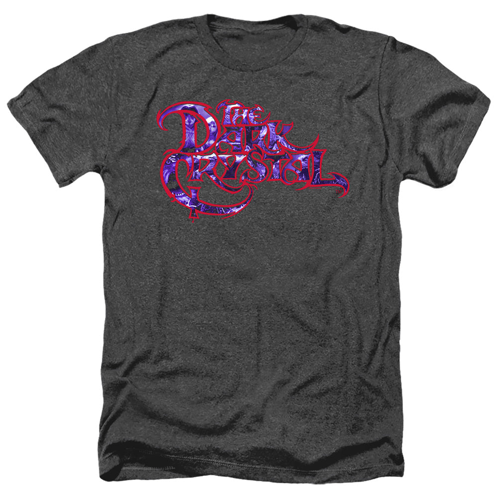 Dark Crystal Collage Logo Heather Mens T Shirt Black Officially Licensed