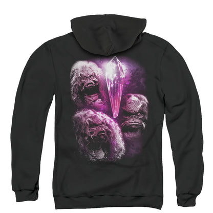 The Dark Crystal Howling Back Print Zipper Mens Hoodie Black