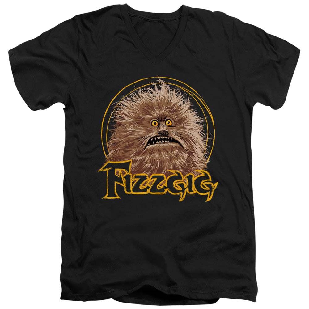 The Dark Crystal Fizzgig Mens Slim Fit V-Neck T Shirt Black