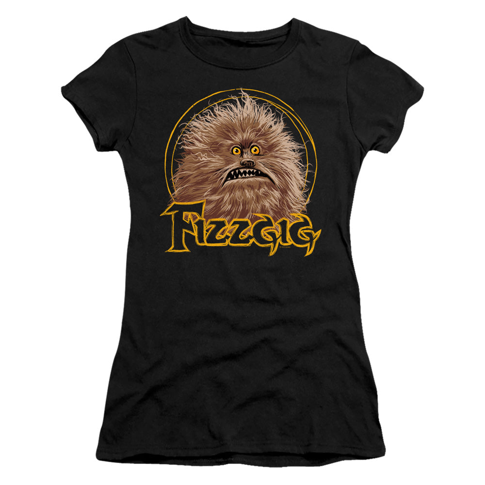 The Dark Crystal Fizzgig Junior Sheer Cap Sleeve Womens T Shirt Black