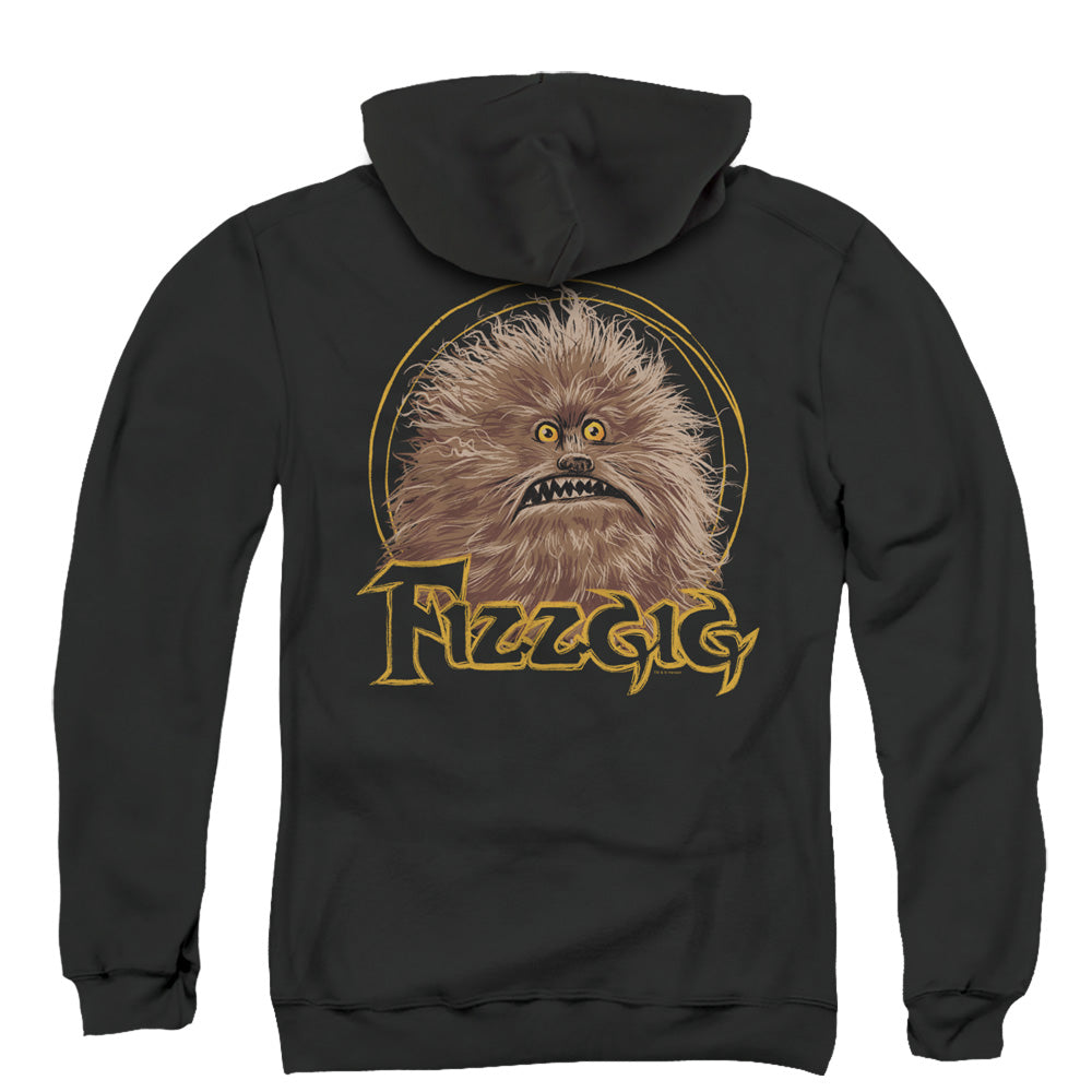 The Dark Crystal Fizzgig Back Print Zipper Mens Hoodie Black