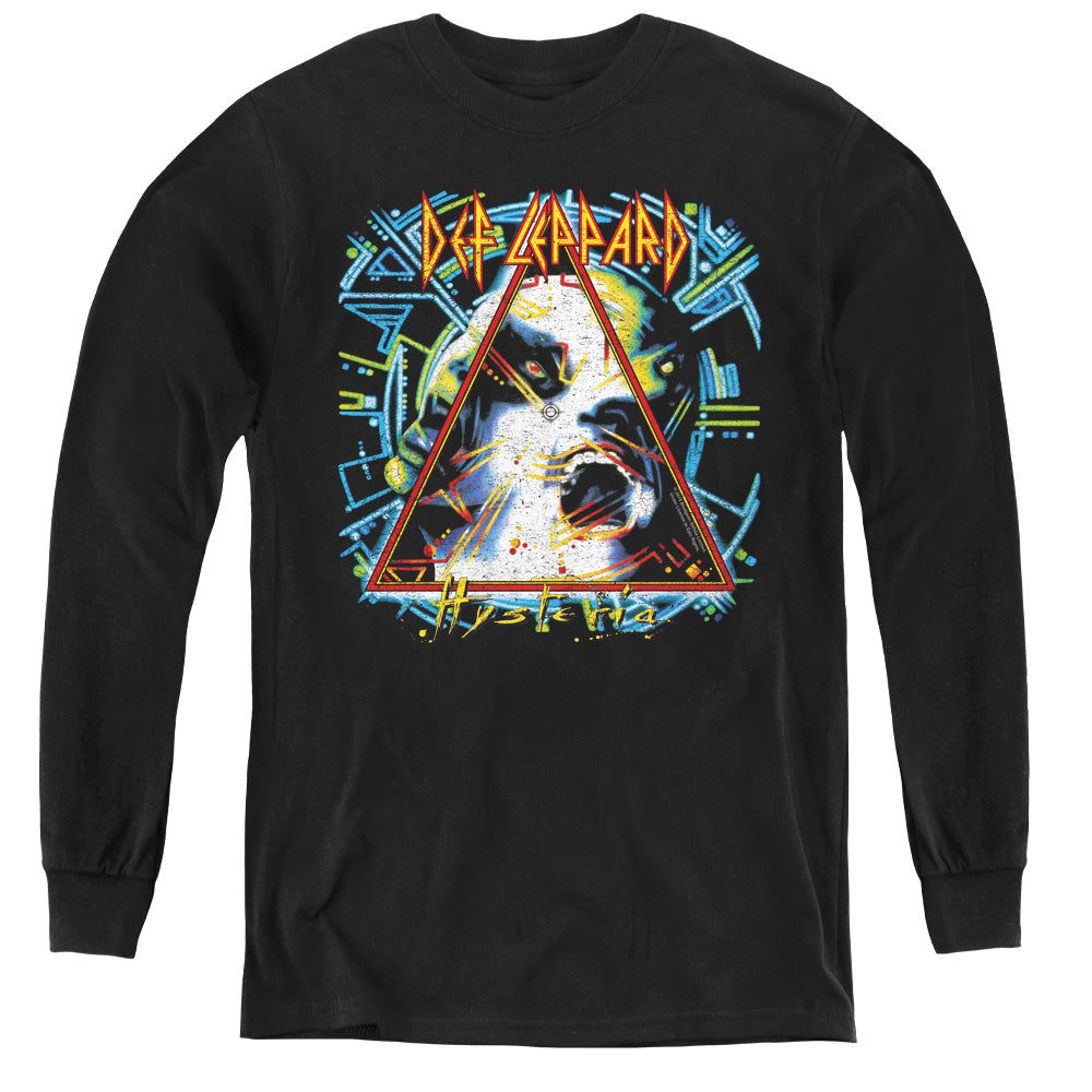 Def Leppard Hysteria Long Sleeve Kids Youth T Shirt Black