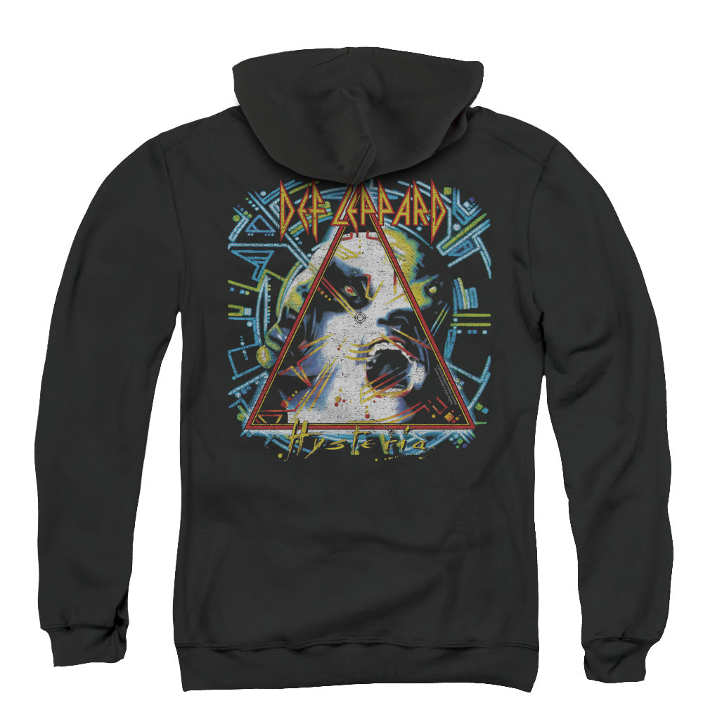 Def Leppard Hysteria Back Print Zipper Mens Hoodie Black