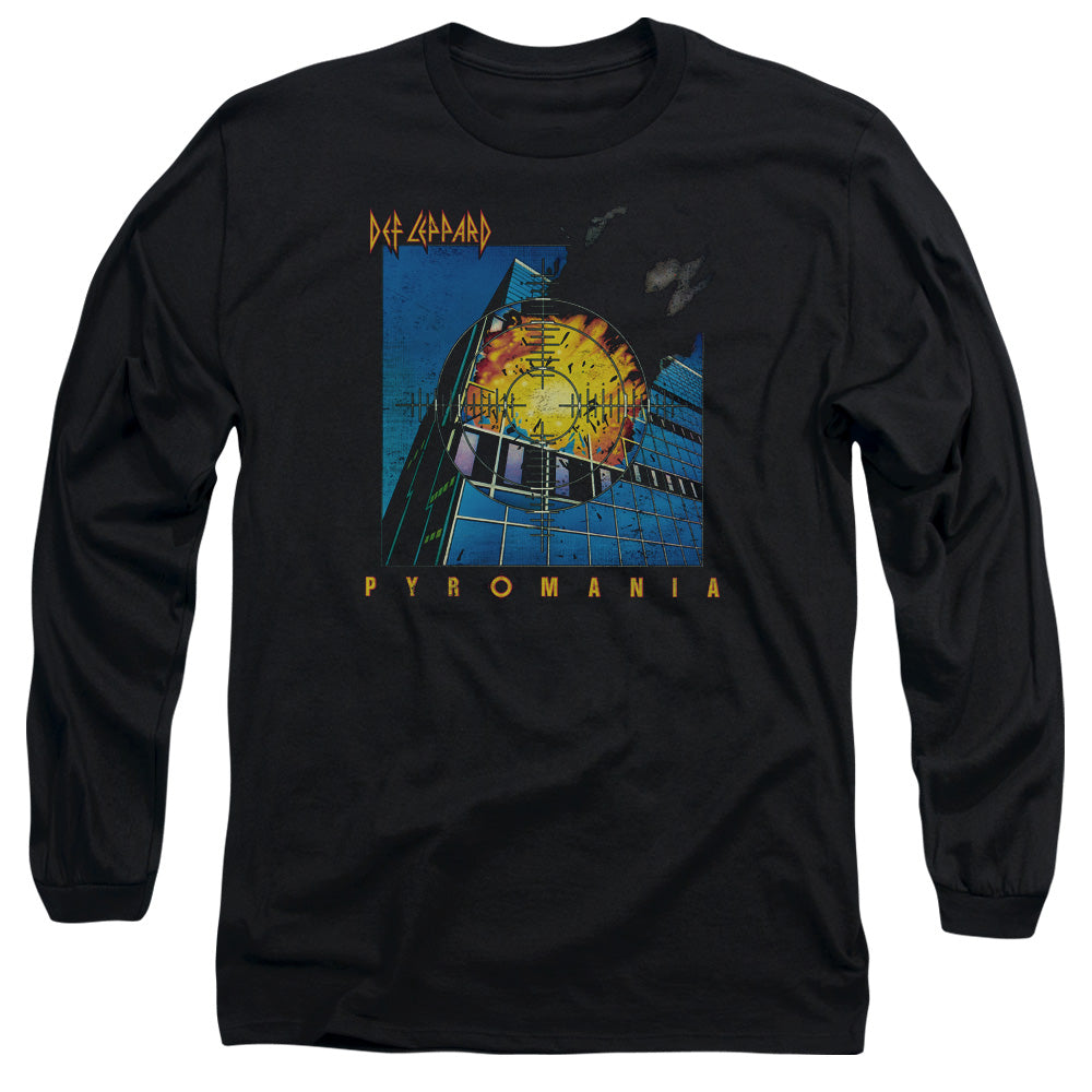 Def Leppard Pyromania Mens Long Sleeve Shirt Black