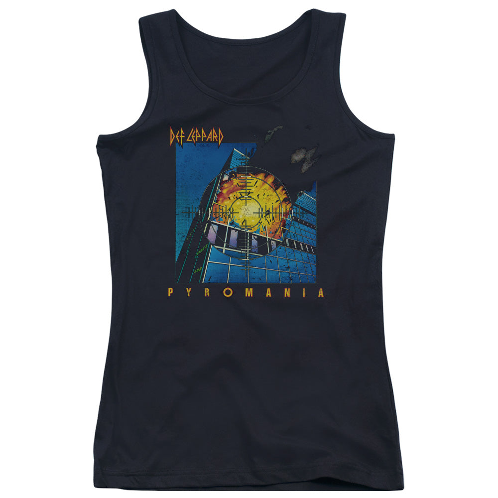 Def Leppard Pyromania Womens Tank Top Shirt Black