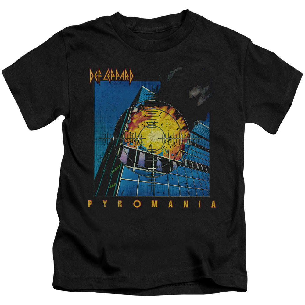 Def Leppard Pyromania Juvenile Kids Youth T Shirt Black