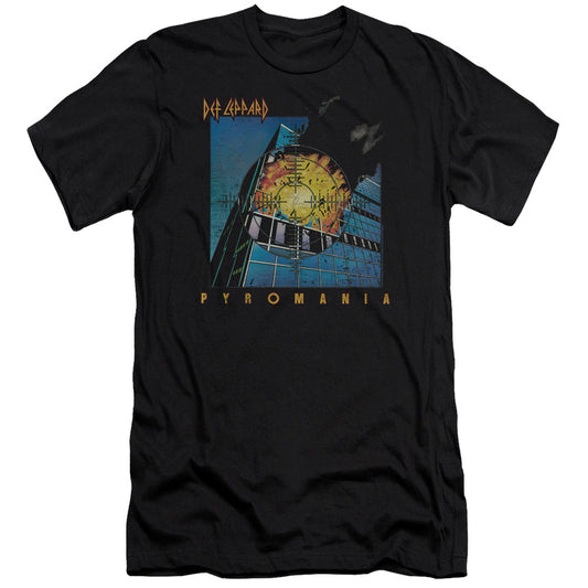 Def Leppard Pyromania Premium Bella Canvas Slim Fit Mens T Shirt Black