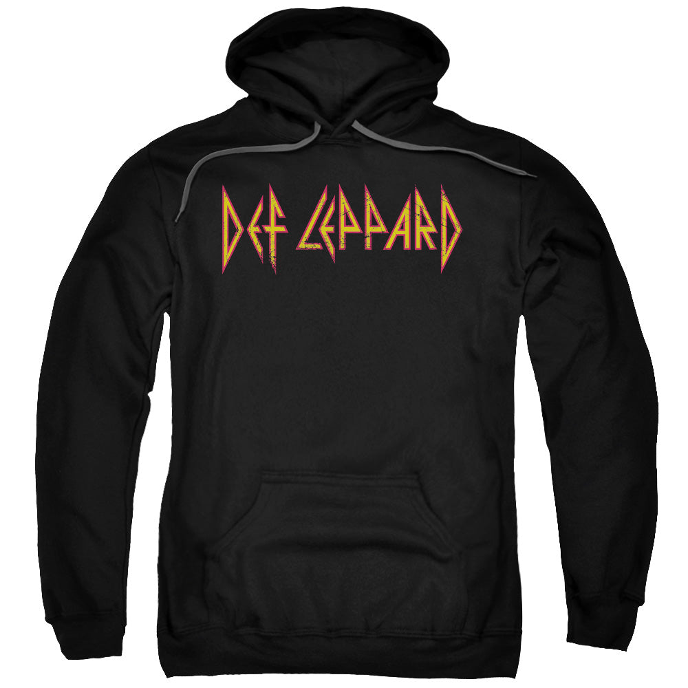 Def Leppard Horizontal Logo Mens Hoodie Black