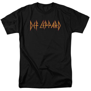 Def Leppard Horizontal Logo Mens T Shirt Black