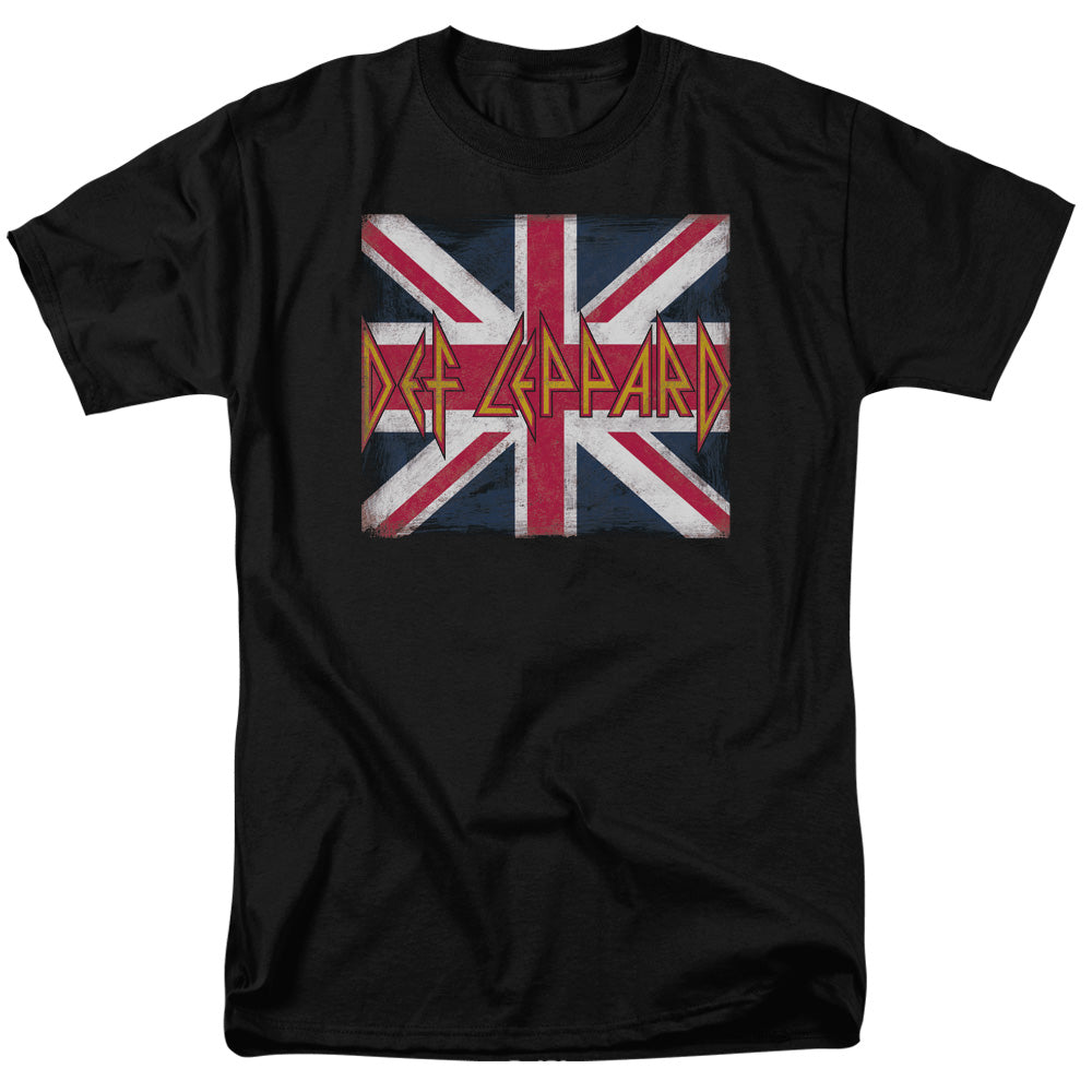 Def Leppard Union Jack Mens T Shirt Black