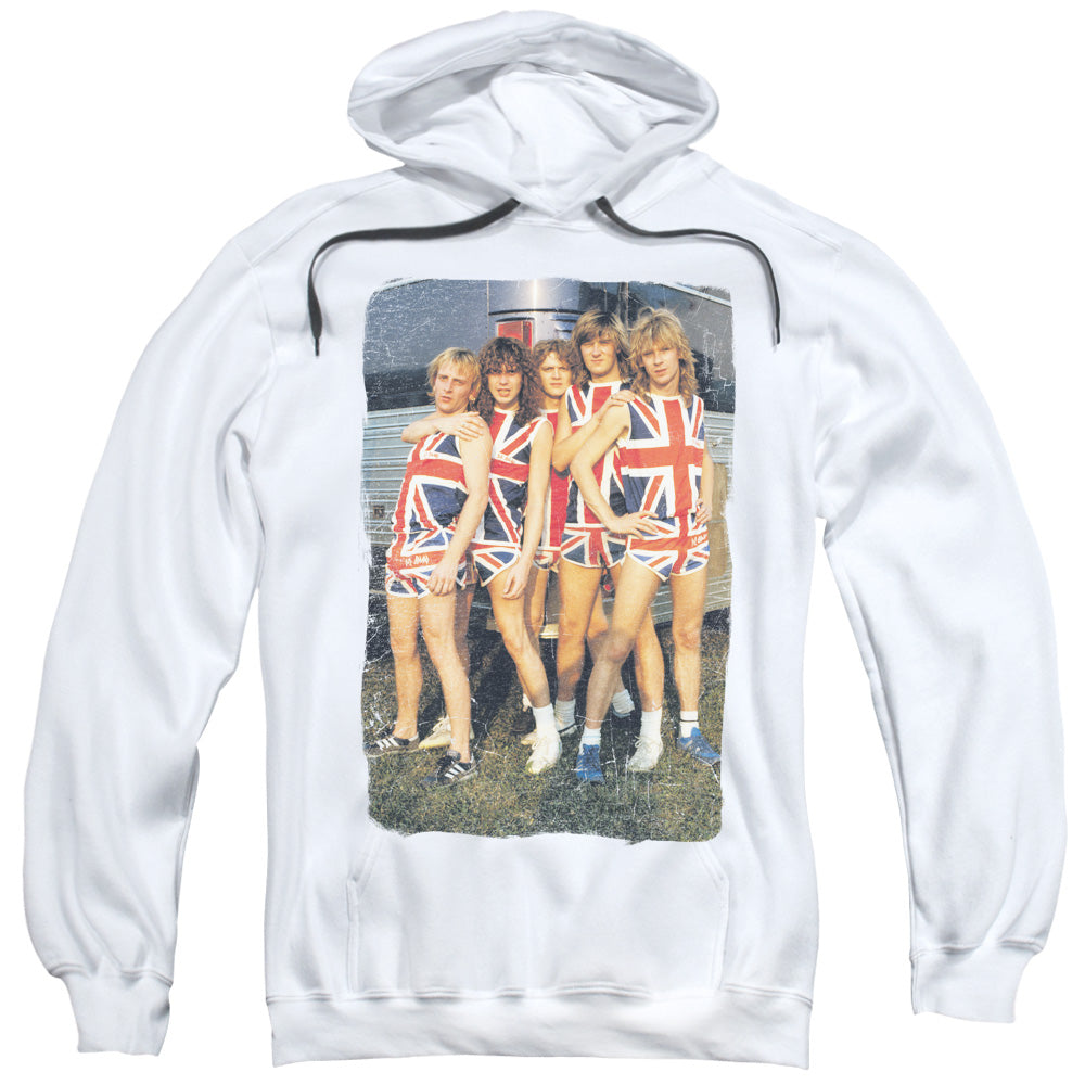 Def Leppard Flag Photo Mens Hoodie White