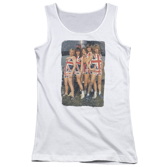 Def Leppard Flag Photo Womens Tank Top Shirt White